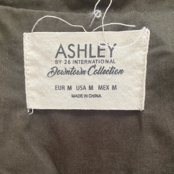 Army Green Flower Embroidered Utility Jacket - Picture 5 of 5